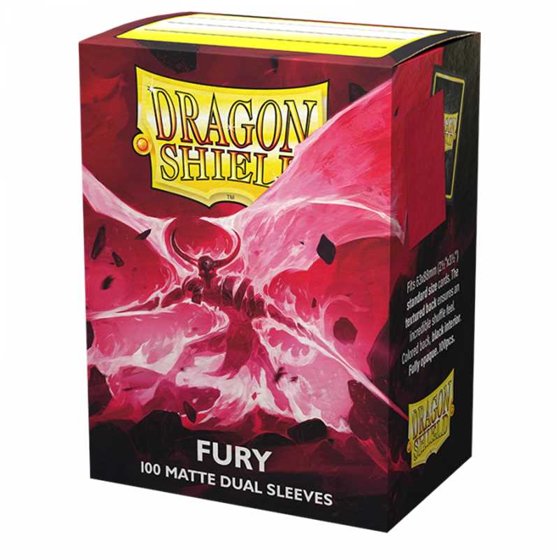 Dragon Shield Dual Matte Sleeves - Fury 'Alaric, Crimson King'