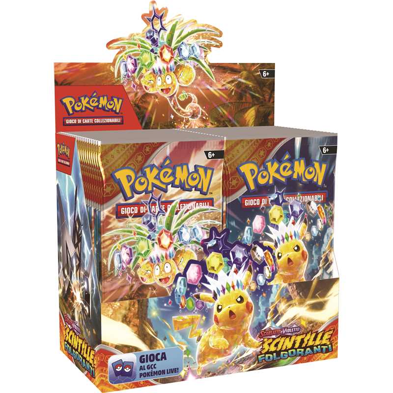 Box Pokemon Scarlatto e Violetto Scintille Folgoranti