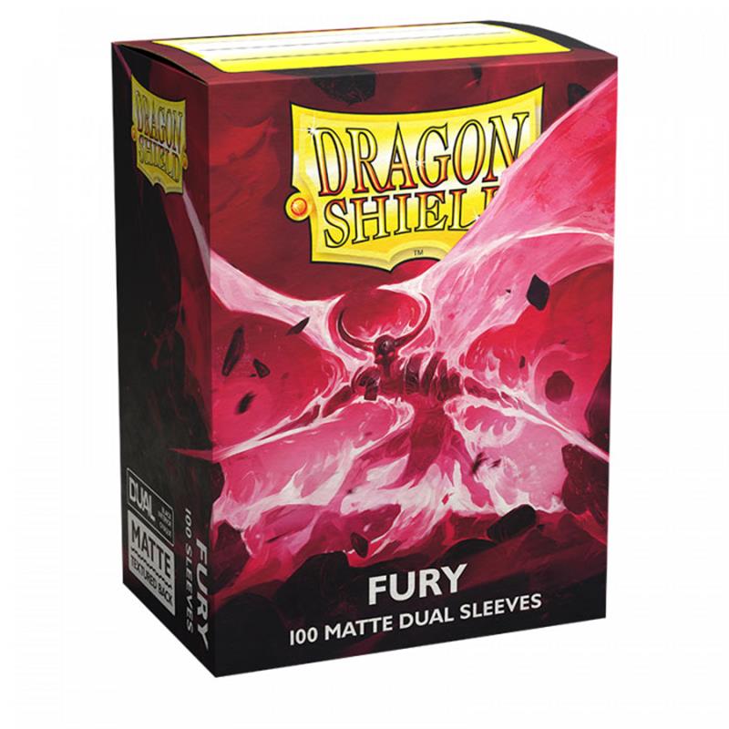 Dragon Shield Dual Matte Sleeves - Fury 'Alaric, Crimson King'
