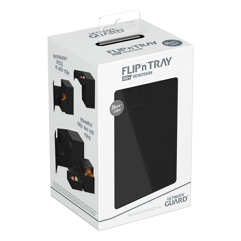 Ultimate Guard Flip`n`Tray 80+ XenoSkin Monocolor Black