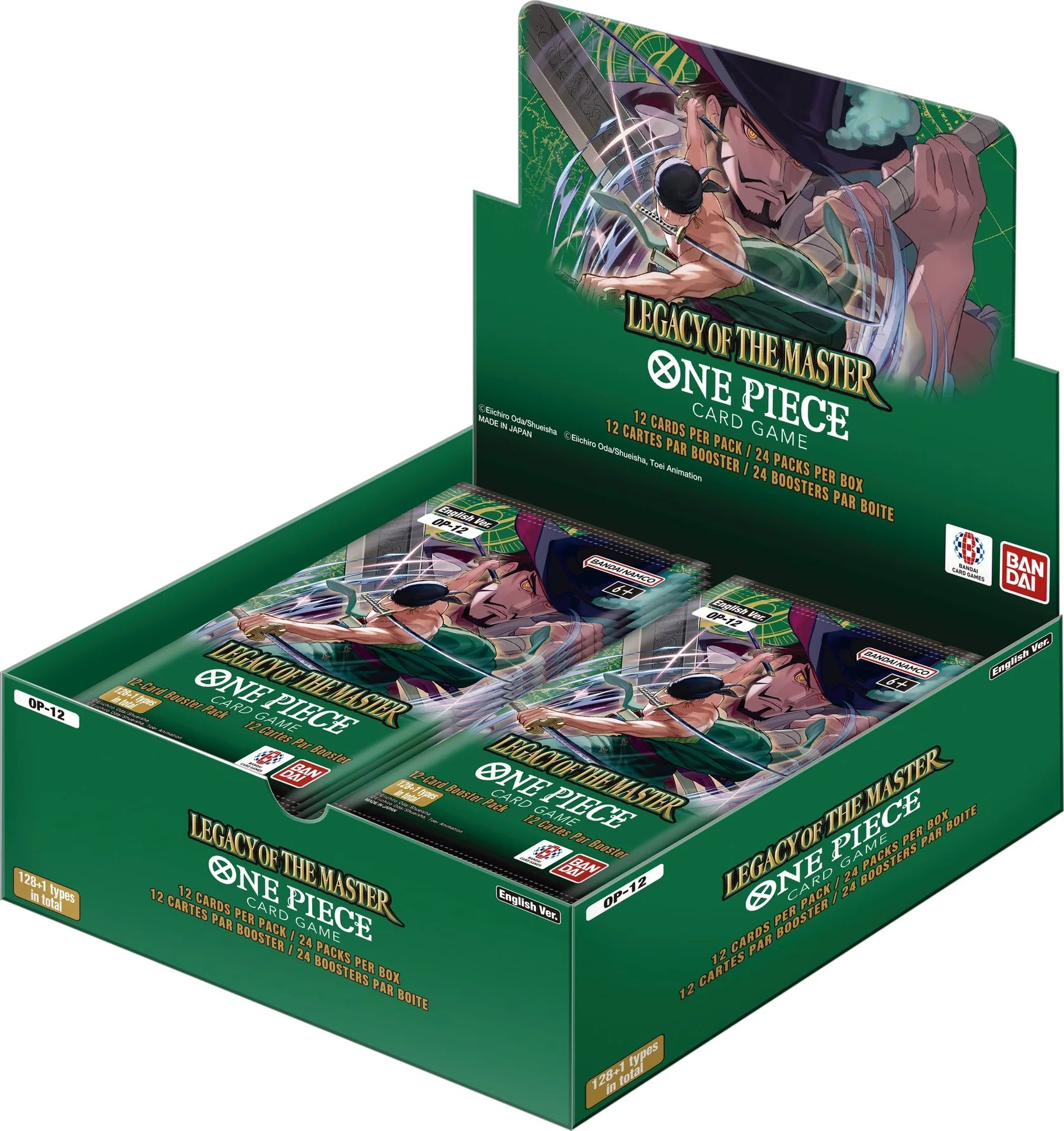 One Piece Card Game Legacy of the Master OP12 Display