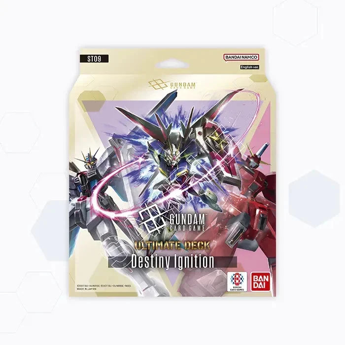 Display 6x Gundam Card Game Ultimate Deck 01 [ST09]